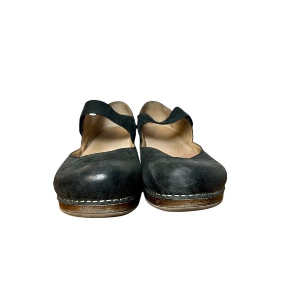 Dansko Beatrice Black Leather Mary Jane Comfort Clogs Women’s 41 (10.5-11) Round - Picture 5 of 10